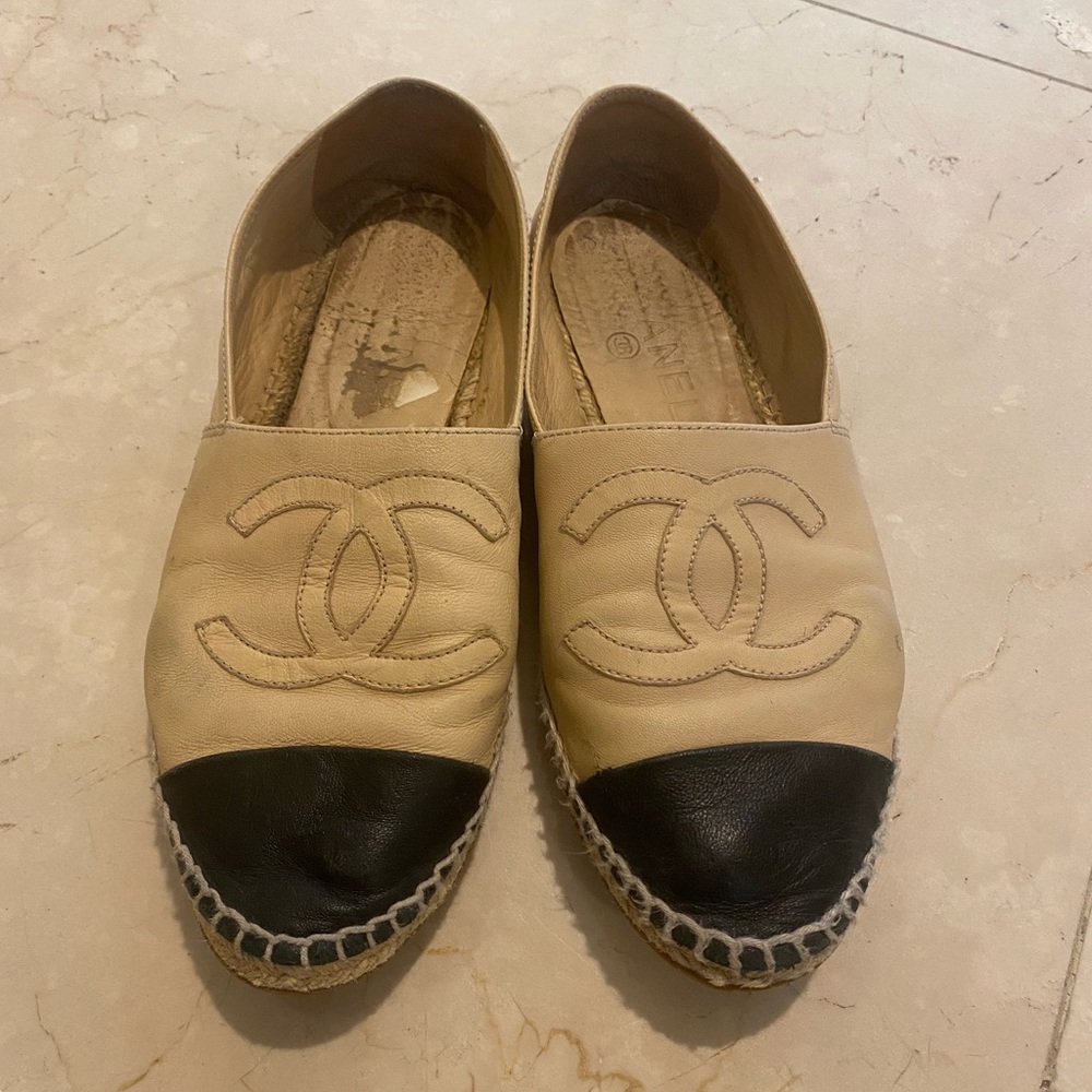 Chanel espadrille loafer size 37